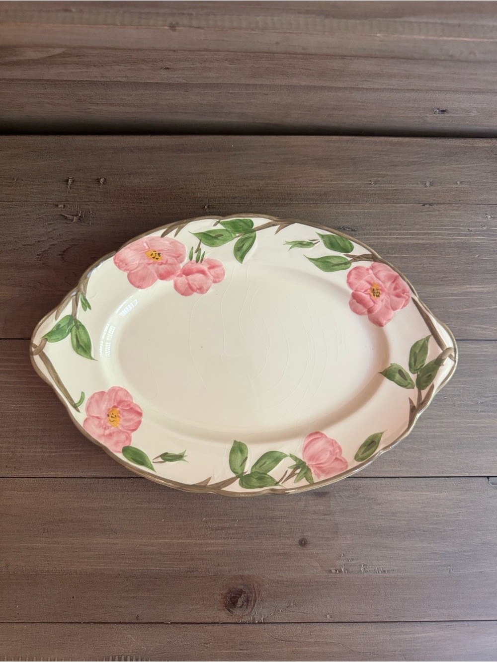 Vintage Franciscan Ware Desert Rose Oval Serving Platter